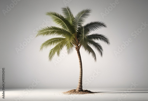 palm tree on minimal background