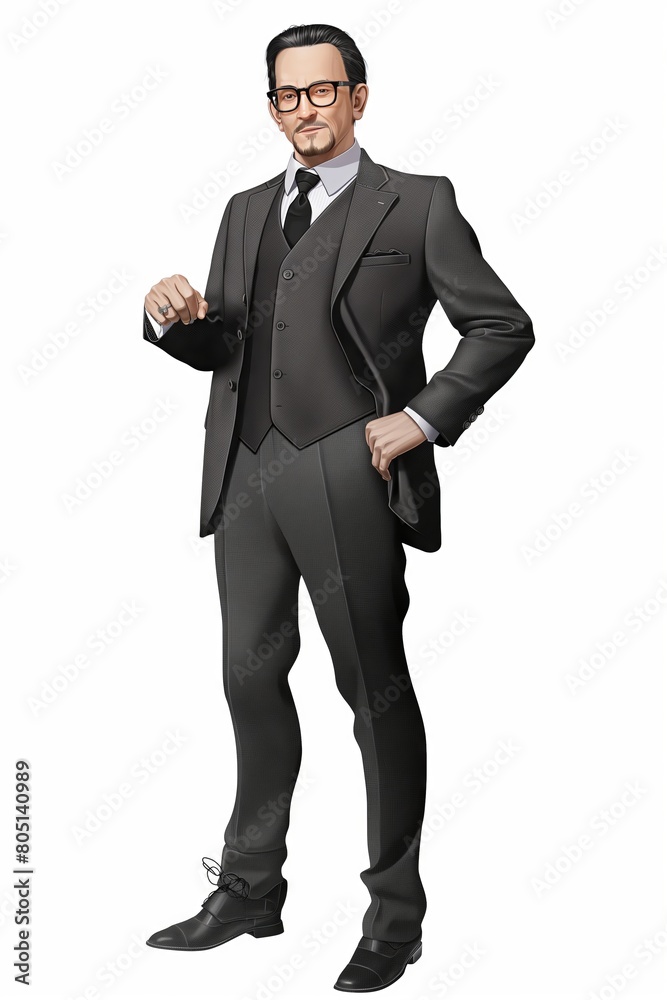 A smiling Businessman man in a classic suit, isolated on a white background. An image of a businessman for advertising A smiling Businessman man in a classic suit, isolated on a white background. An image of a businessman for advertising