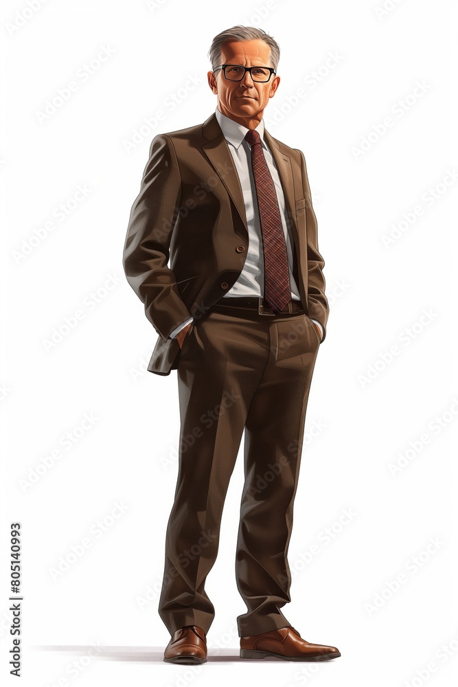 A smiling Businessman man in a classic suit, isolated on a white background. An image of a businessman for advertising A smiling Businessman man in a classic suit, isolated on a white background. An image of a businessman for advertising