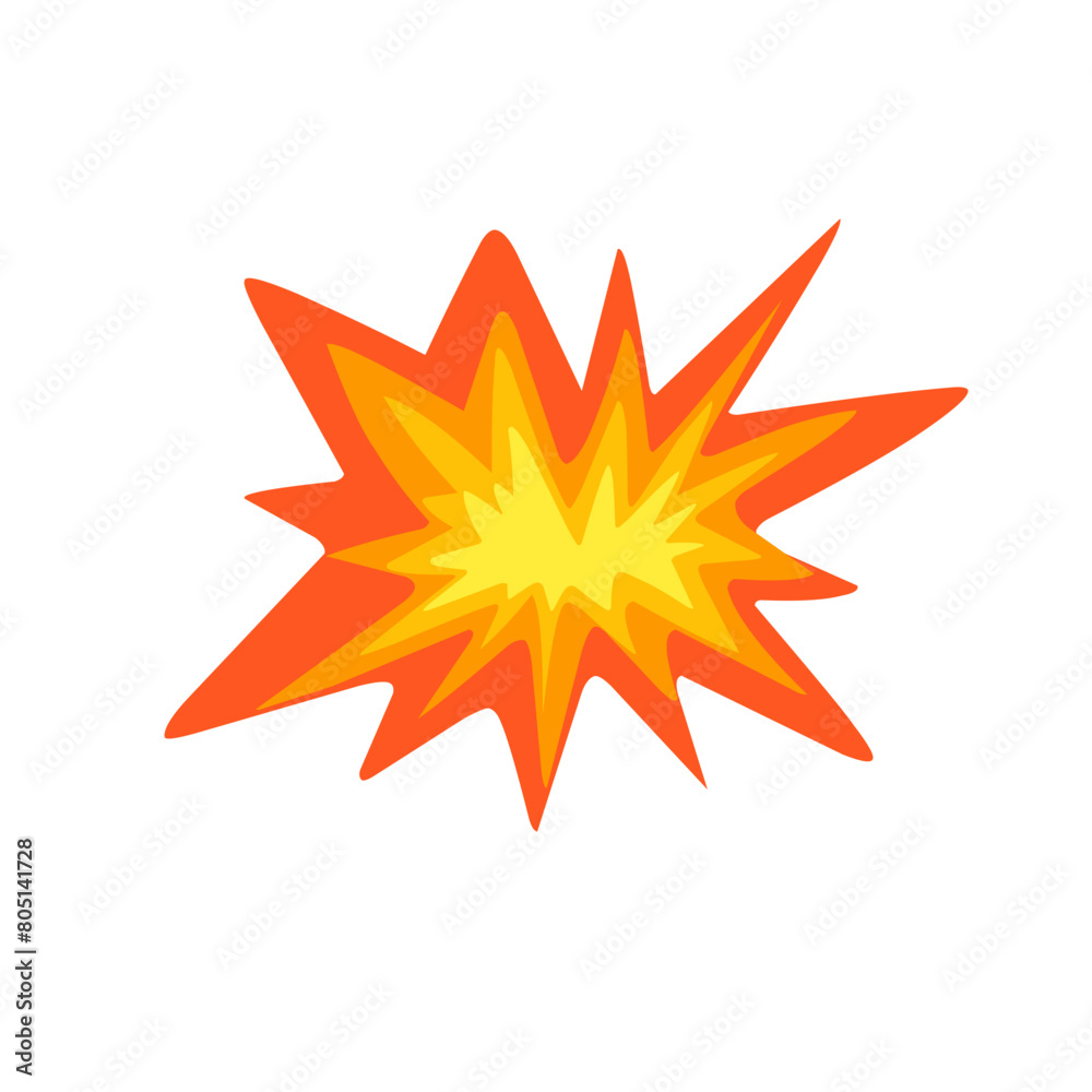 Vector illustration of a collision emoticon Vector illustration of a collision emoticon