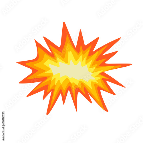 Vector illustration of a collision emoticon