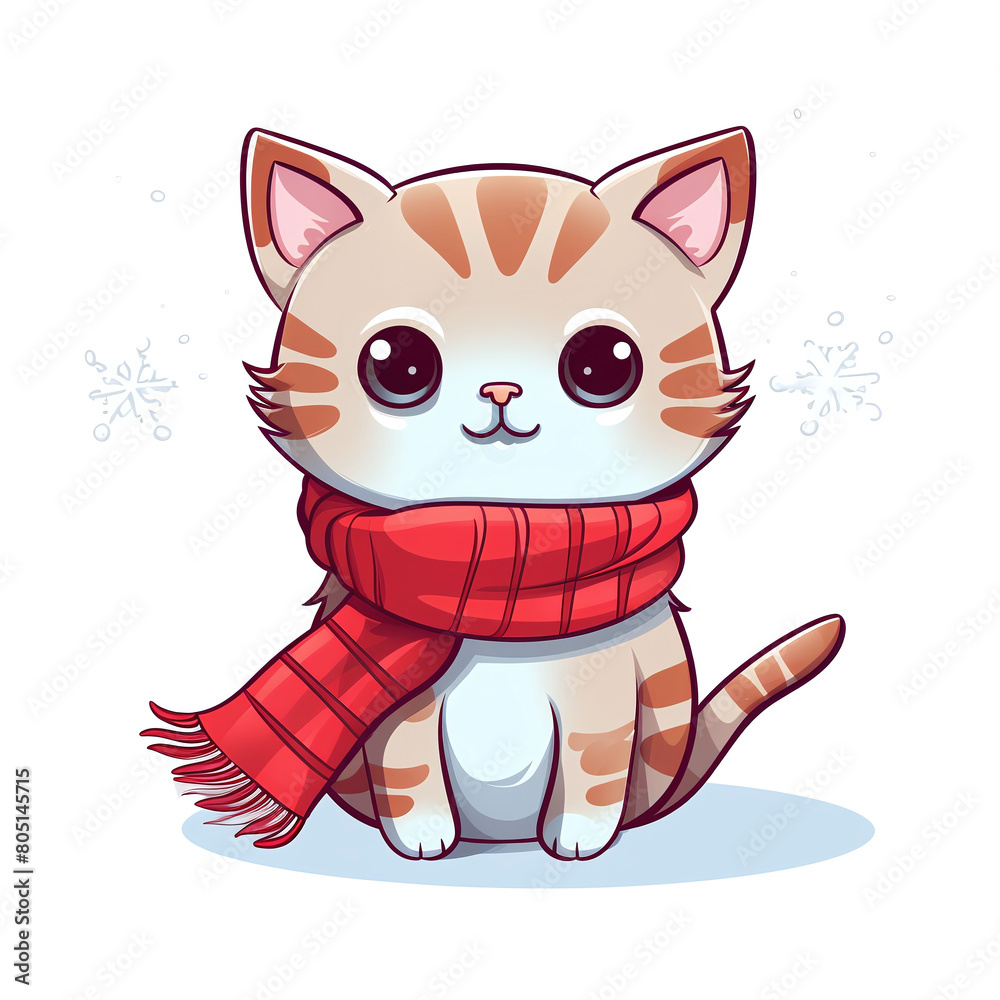 Obraz premium Christmas Cat