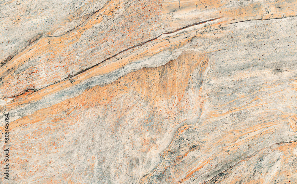 Rusty marble texture. Gray stone rusty background. Colorful granite stone background. Old Cracked Rusty Rough texture. Rock wall backdrop with rough brown texture.