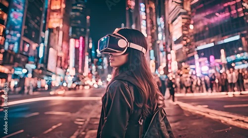 Through the Lens: A Nighttime Walk Through a Digital Cityscape