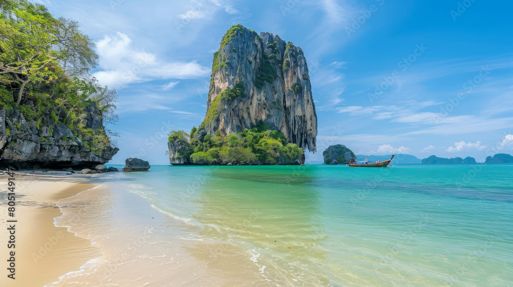Experience the breathtaking beauty of the sea in Thailand's southern region. AI generative.