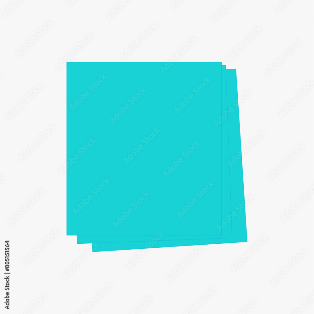 Fototapeta premium blue sheets on white background
