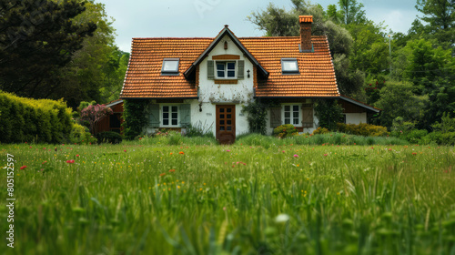 Capture the moment of success as a real estate agent finalizes a mortgage agreement with joyful clients. AI generative. photo