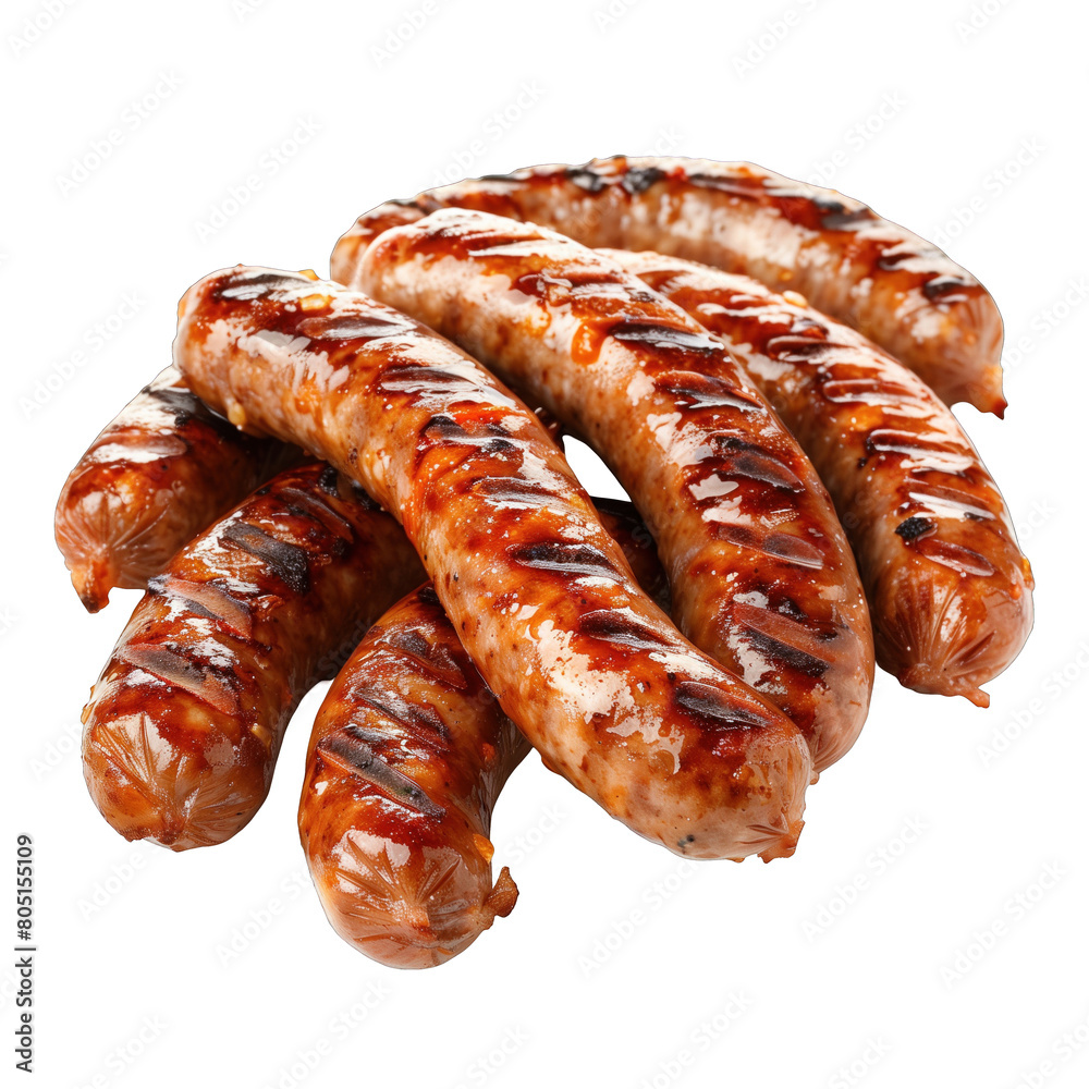 multiple grilled sausages . Clipart PNG image . Transparent background multiple grilled sausages . Clipart PNG image . Transparent background