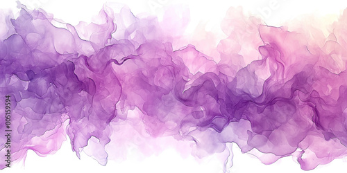 Soft lavender watercolor delicately bleeding into a light parchment backdrop photo