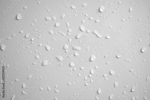 Wallpaper Mural Water drops on white wall background texture Torontodigital.ca