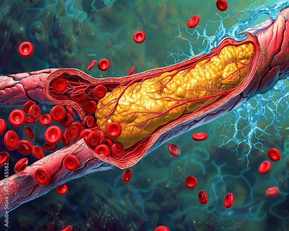 Atherosclerosis Is The Narrowing Of The Arteries Due To A Buildup Of 