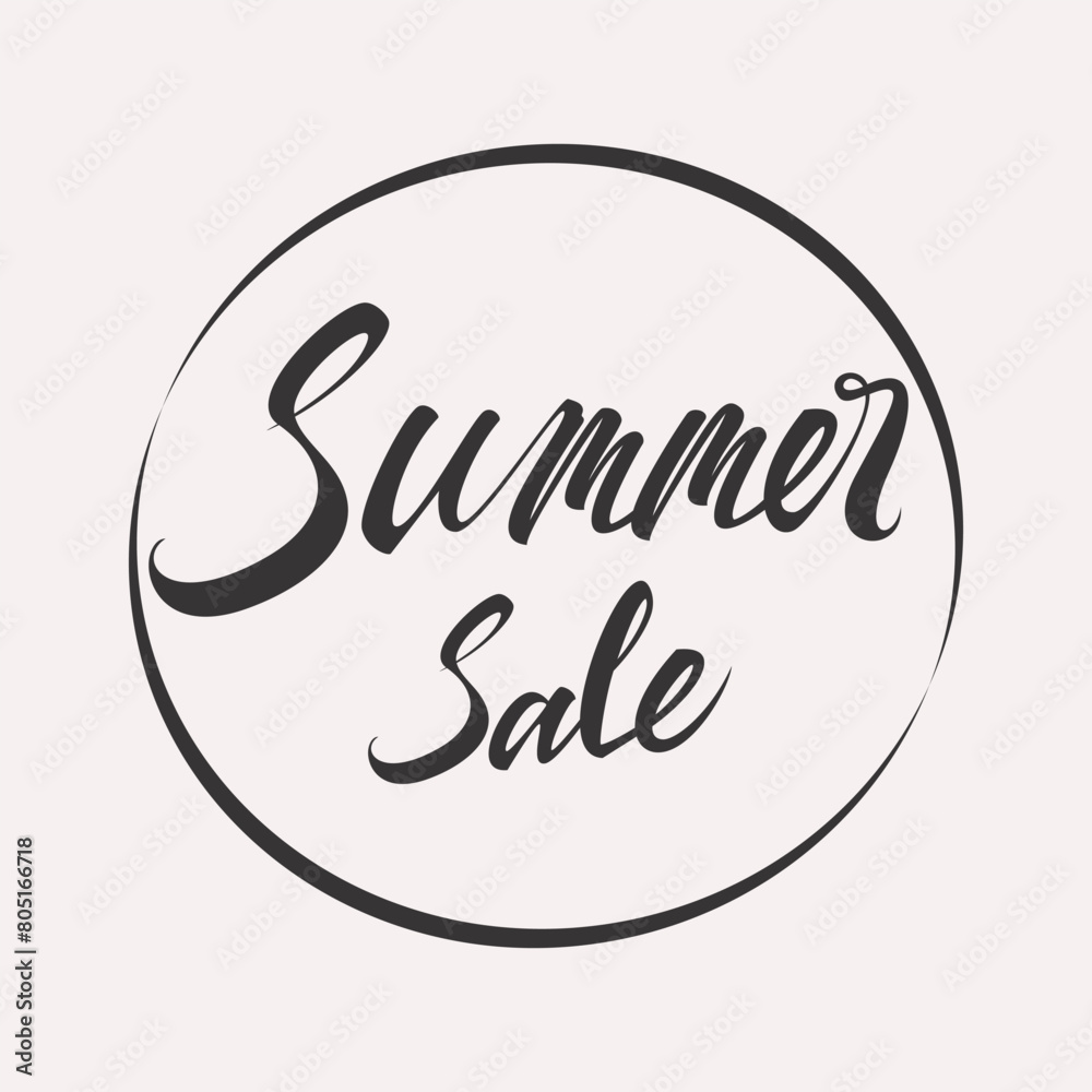 Obraz premium Summer Sale discount lettering card