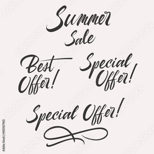 Special offer set discount card
