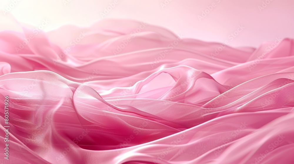 A tight shot of a pink fabric, its texture slightly out of focus in the lower portion of the frame A tight shot of a pink fabric, its texture slightly out of focus in the lower portion of the frame