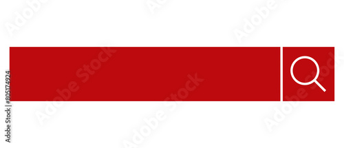 Red Search Bar Icon Isolated on White. Can be used as a Text Frame. Free Download Red Search Bar Icon Isolated on White. Can be used as a Text Frame. - GFXLoad
