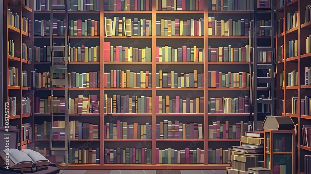 Wonderful A contemporarystyle bookshelf adorned with plants that serves Wonderful A contemporarystyle bookshelf adorned with plants that serves