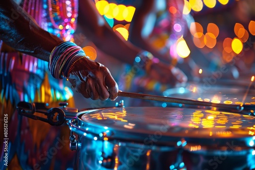 Celebrating Caribbean-American Heritage: Vibrant Steel Drum Performance at Festival photo