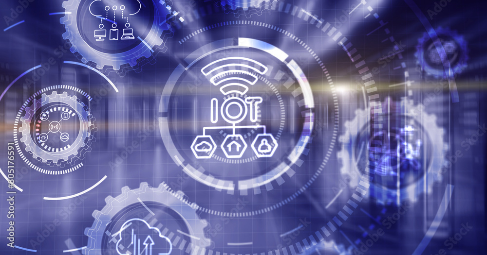 Internet of Things concept. Smart city and IoT ICT Internet of Things concept. Smart city and IoT ICT