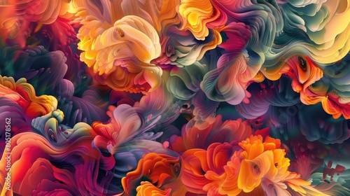 Enter a realm of innovation and creativity with an abstract colorful background  Ai Generated.