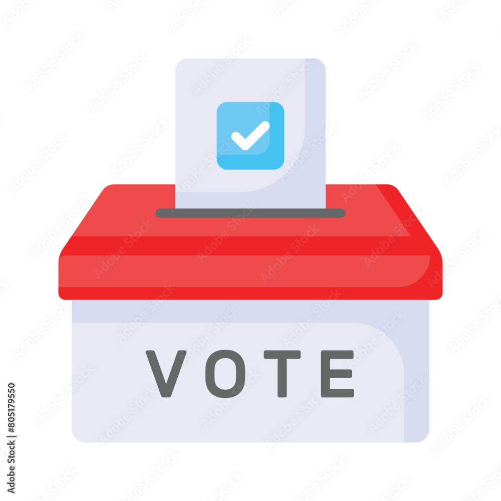 Download this premium icon of ballot box, editable vector Download this premium icon of ballot box, editable vector