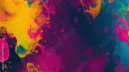 Enter a realm of innovation and creativity with an abstract colorful background, Ai Generated. #805179520