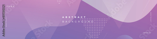 Modern abstract purple wavy linkedin banner template