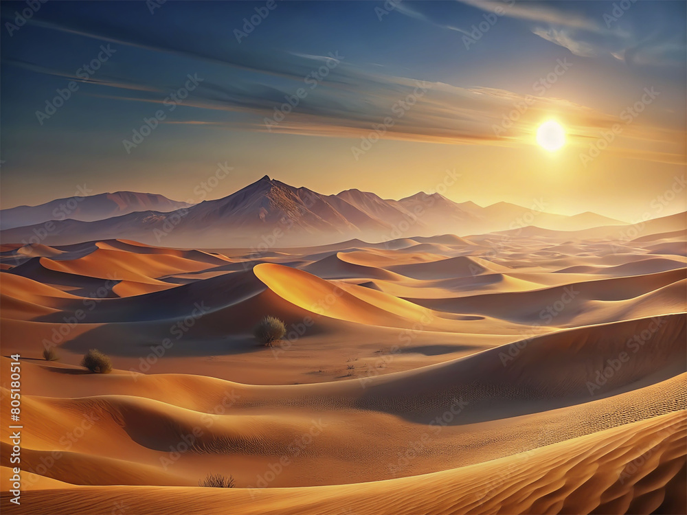 desert sand dunes at sunrise national park desert sand dunes at sunrise national park