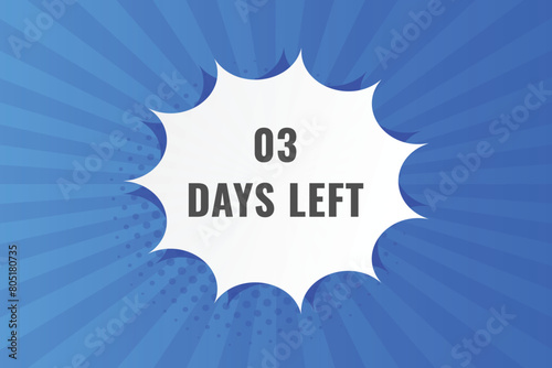 3 days to go countdown template. 3 day Countdown left days banner design. 3 Days left countdown timer
