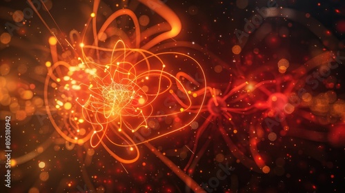 Delve into the intricate realm of particle physics  Ai Generated.