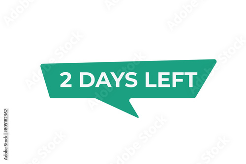 2 days to go countdown template. 2 day Countdown left days banner design. 2 Days left countdown timer
