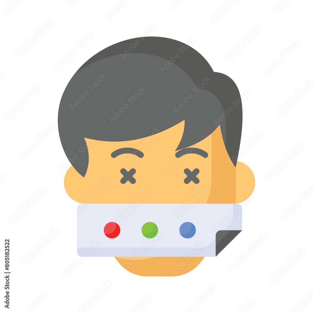 Ballot thief, ballot burglar icon design ready to use vector Ballot thief, ballot burglar icon design ready to use vector