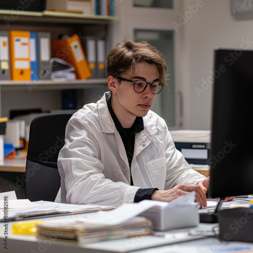 person working in office