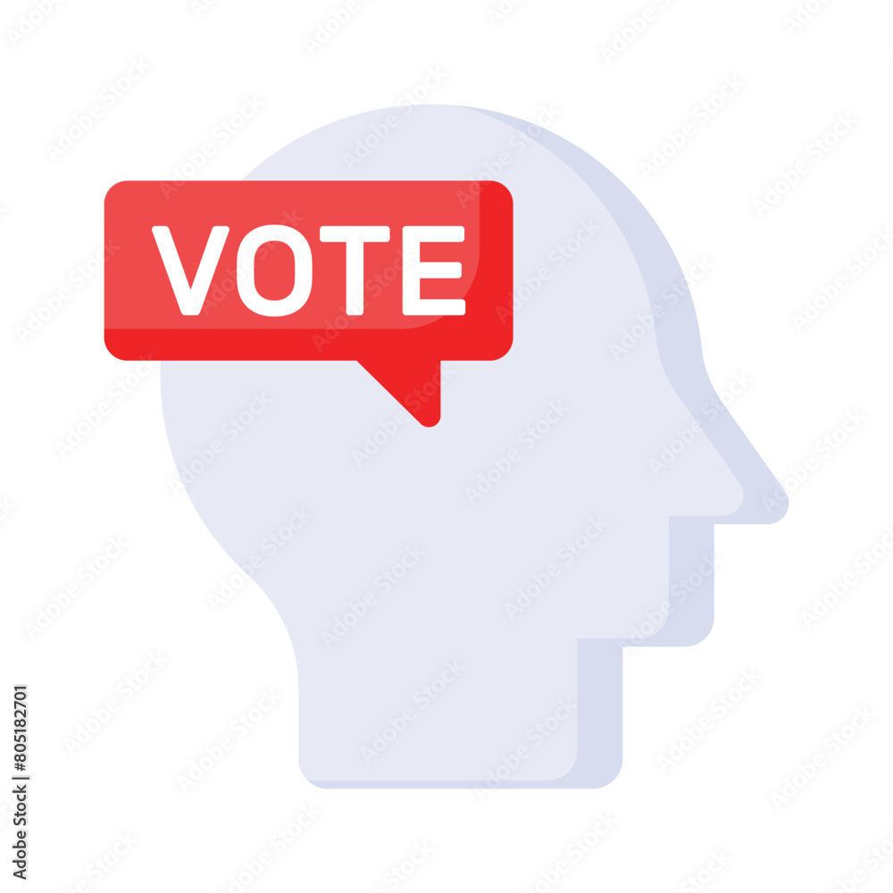 Voting advice vector design isolated on white background Voting advice vector design isolated on white background