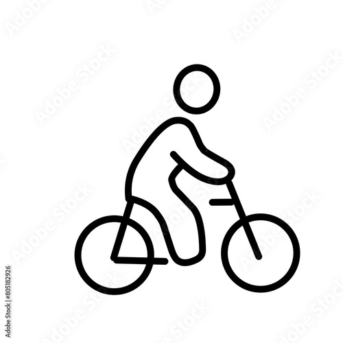 Bicycle Related Line Icon
