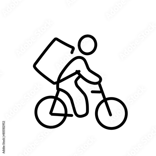 Bicycle Related Line Icon