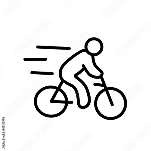 Bicycle Related Line Icon