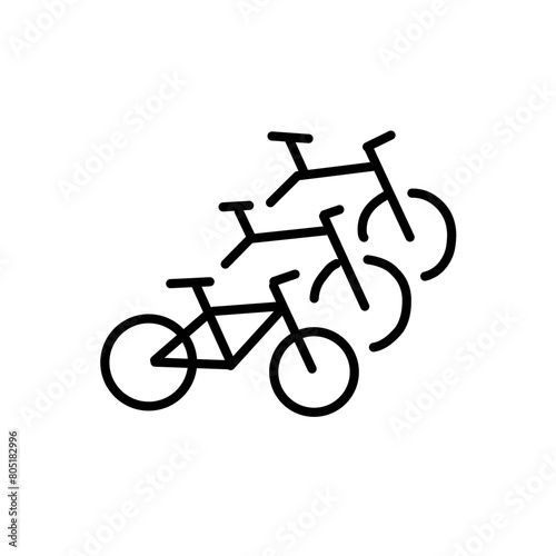 Bicycle Related Line Icon