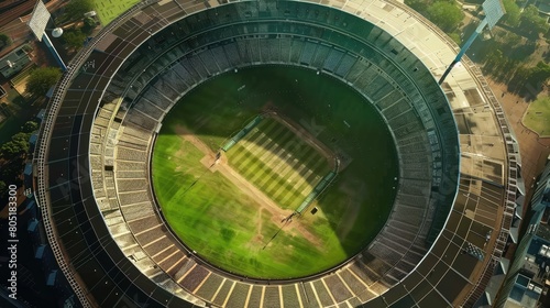 Beautiful view of a cricket stadium
