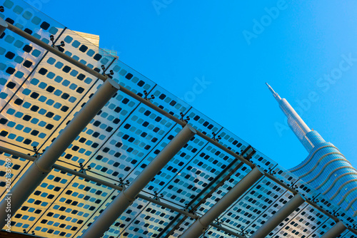 Wallpaper Mural Skyscraper with Sunlight in Milan, Italy. Torontodigital.ca