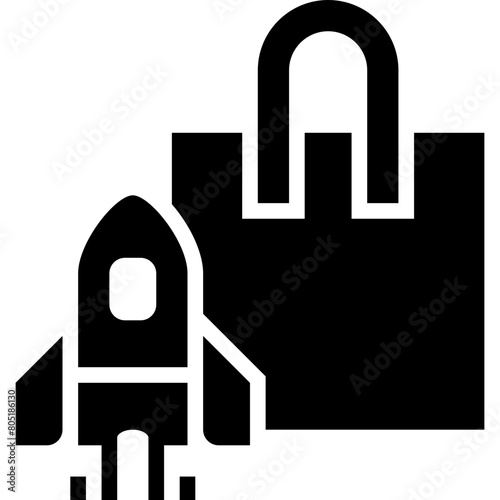 new item or arrival product solid icon