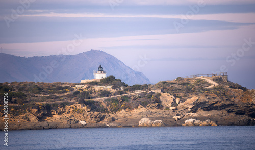 S'Arenella Lighthouse in Catalonia photo