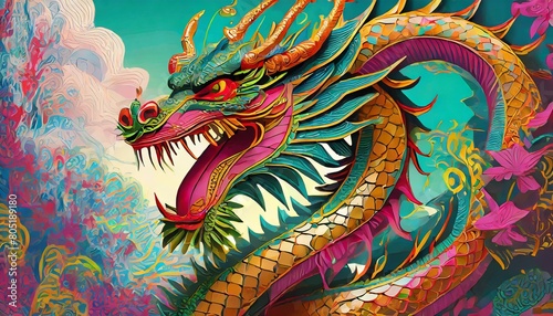 Wallpaper Mural chinese dragon  Torontodigital.ca