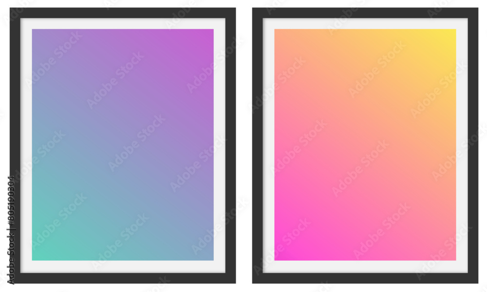 set of framed gradient wall decoration set of framed gradient wall decoration