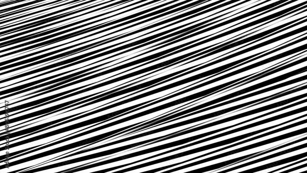 Abstract background with black and white stripes.Seamless loop video.Striped wallpaper. Abstract background with black and white stripes.Seamless loop video.Striped wallpaper.
