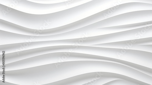 Close-up of a white wall with elegant wavy lines creating a mesmerizing abstract pattern