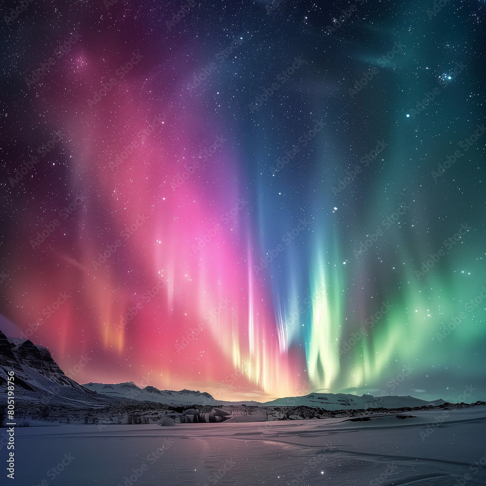 Showcasing the Radiant Displays of Aurora Borealis: A Chaotic Light Show Showcasing the Radiant Displays of Aurora Borealis: A Chaotic Light Show