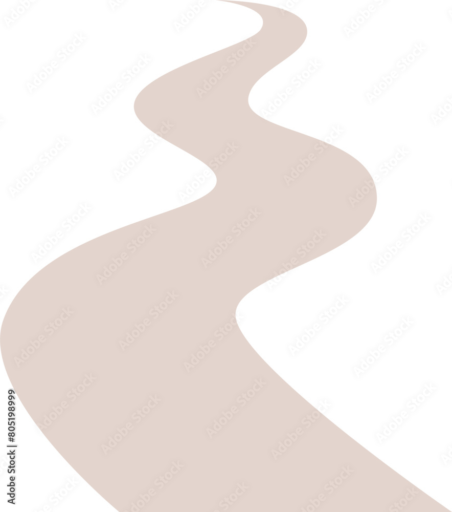 Winding path Illustration Winding path Illustration