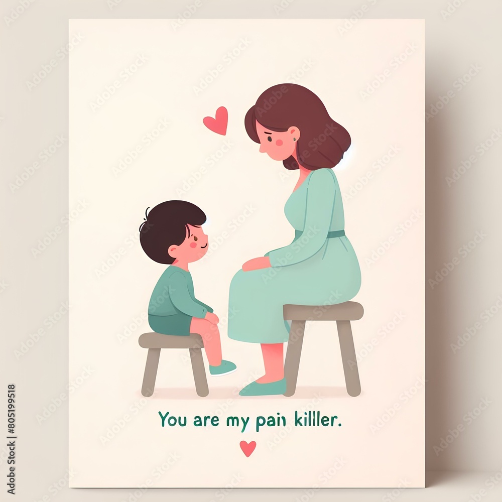 mother and child, mother day greeting card, happy mothers day, aesthetic card mother and child, mother day greeting card, happy mothers day, aesthetic card