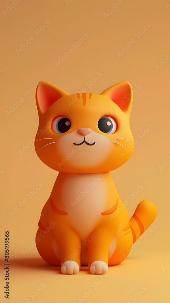 Cute Ginger cat character. Ideas from the cuteness of ginger cats.