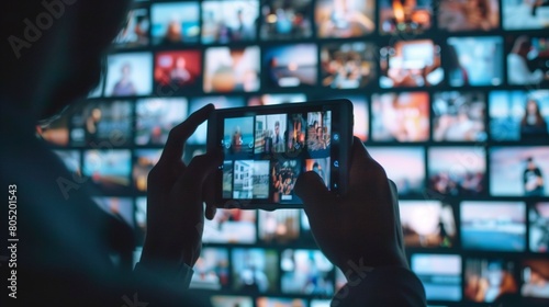 A digital marketing professional curates engaging content for a social media strategy, aiming to manage and grow an online audience effectively.